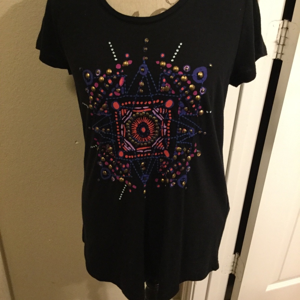 Women's Lucky Brand Graphic T Shirt Size M NWT